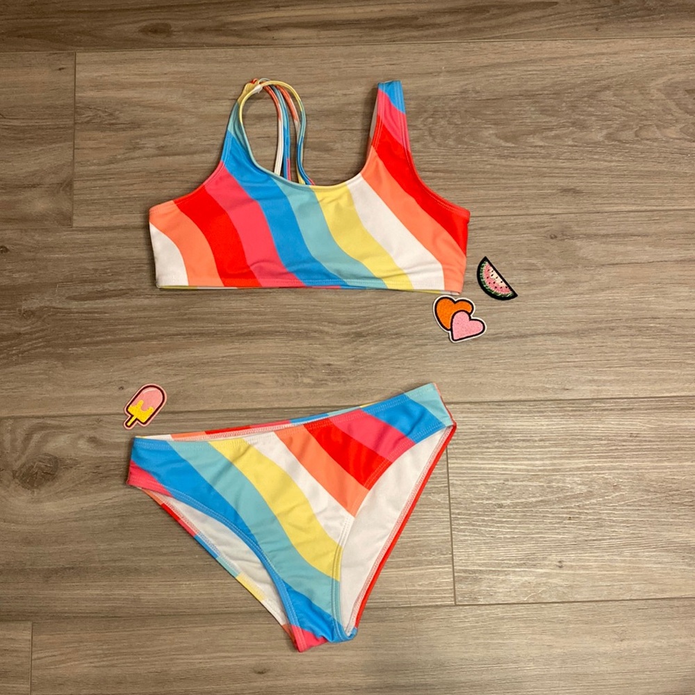 girls two piece swimsuit